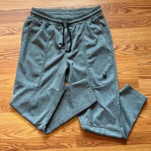 Spyder Active Pro Web Men’s Jogger Sweatpants Gray Size Medium W/ Pockets